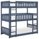 Homelegance® Nora Blue Twin Triple Bunk Bed-0