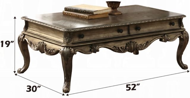 ACME Furniture Ragenardus Vintage Oak Coffee Table-2