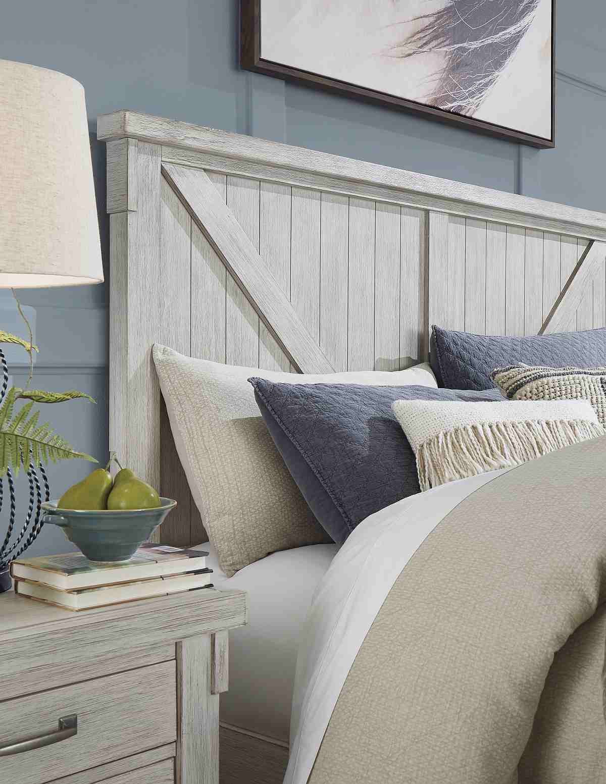 Signature Design by Ashley® Brashland White King Panel Bed Sides