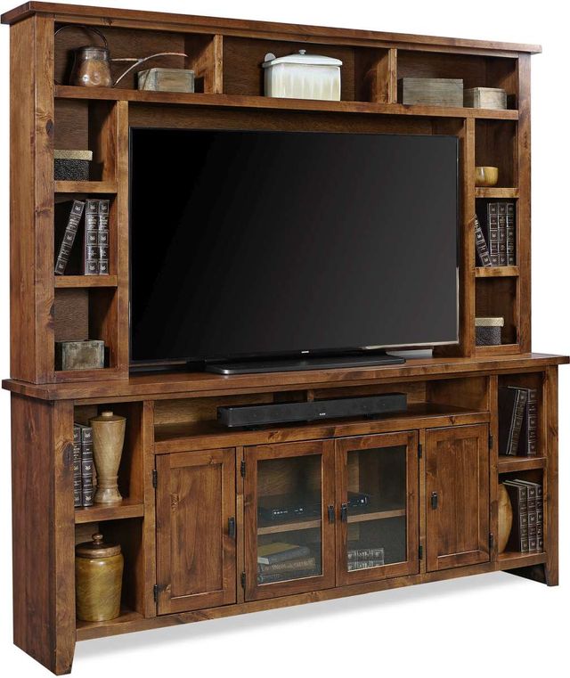 aspenhome® Alder Grove Fruitwood 84" Console and Hutch-0