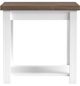 Legends Home Hampton Barnwood End Table with Jasmin White Base-3