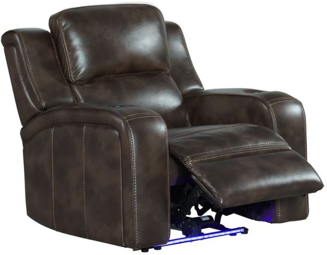 Intercon Silhouette Bolero Coffee Dual Power Recliner-1