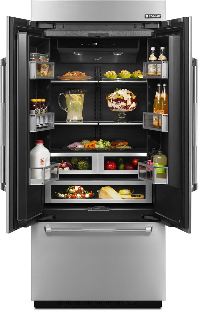 JennAir® 20.8 Cu. Ft. Panel Ready Counter Depth Built In French Door Refrigerator-2