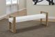 Modus Furniture One Bisque/White Pearl Upholstered Dining Bench-1