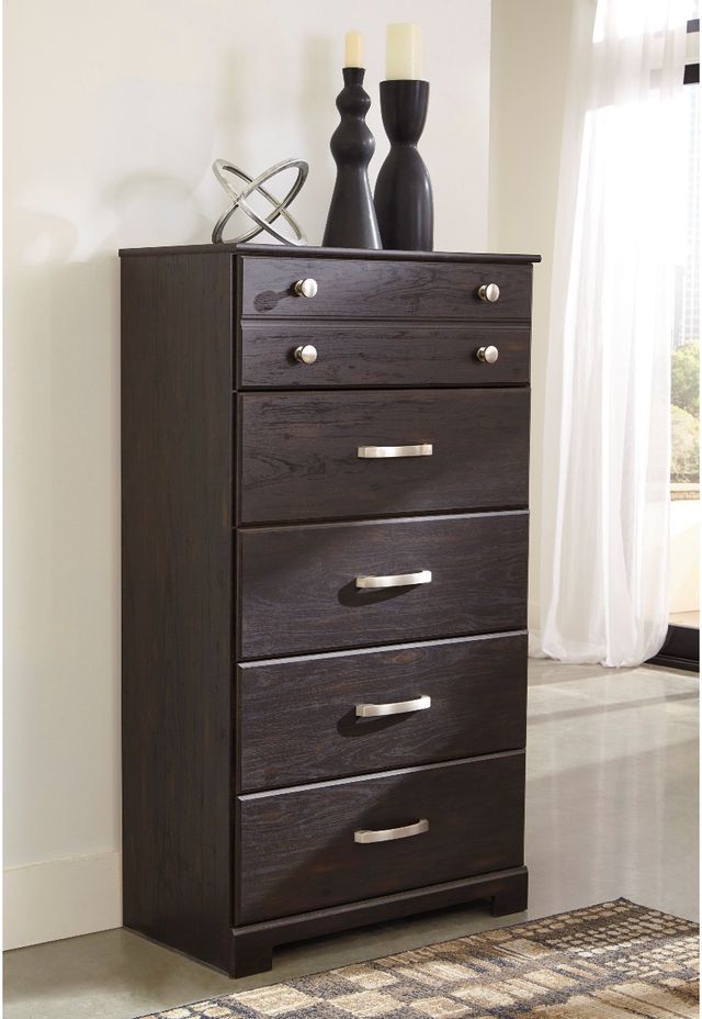 Signature Design by Ashley® Reylow Dark Brown Chest of Drawers-1
