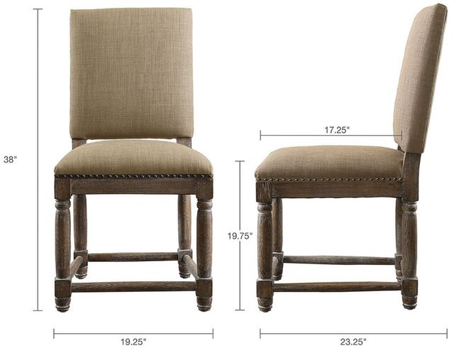 Olliix by Madison Park Sand Cirque Dining Chair (Set of 2)-3