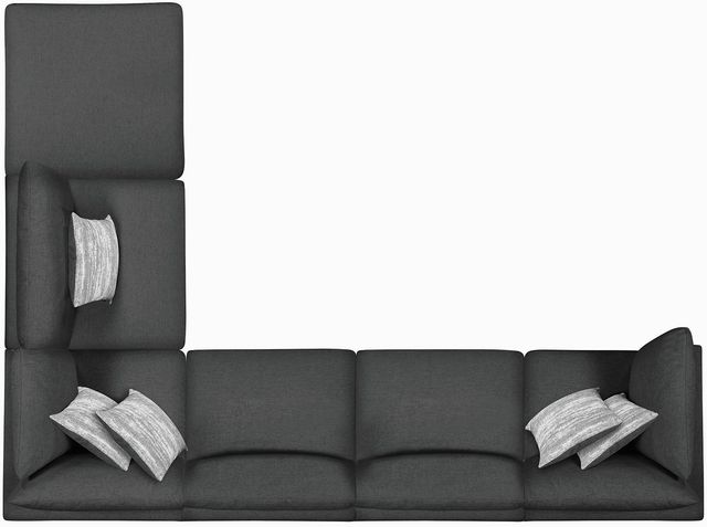 Coaster® Serene Charcoal Upholstered Ottoman-2
