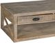 American Wholesale Furniture Durango Weathered Brown Cocktail Table-1