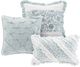 Olliix by Madison Park Blue King Dawn 9 Piece Cotton Percale Comforter Set-2