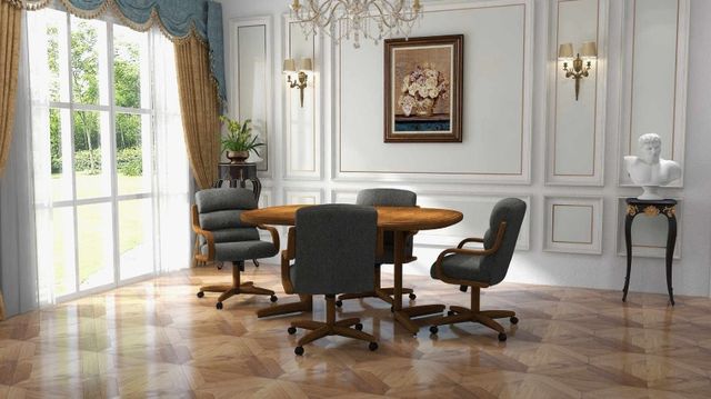 Chromcraft Customizable Nova Swivel Casual Dining Chair-1