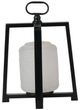 A & B Home Black Wooden Lantern-2
