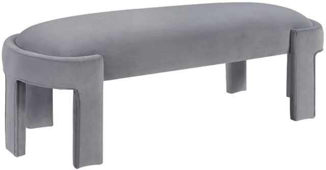 Homelegance® Flux Gray Bench-0