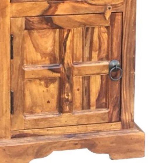 Jaipur Furniture Ganga Plus Brown Left Handle Bedside Cabinet-1