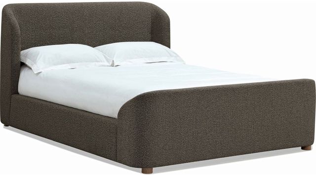 Modus Furniture Virgil Kiki Pumpernickel California King Upholstered Platform Bed-0