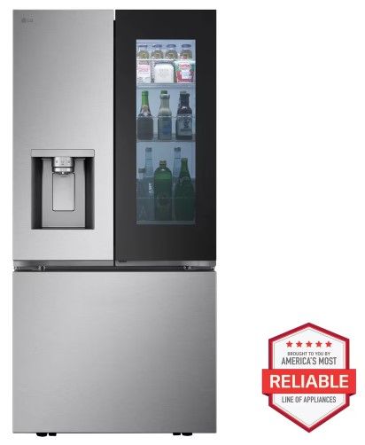 LG 33" 24.5 Cu. Ft. Stainless Steel Smart Standard-Depth MAX™ French Door Refrigerator with InstaView® Door-in-Door® -2