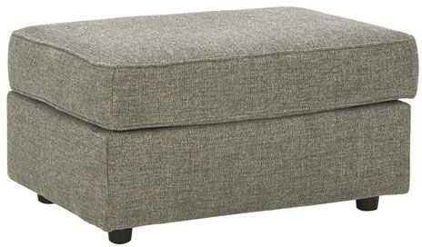 Signature Design by Ashley® Cascilla Light Gray Upholstered Ottoman-0
