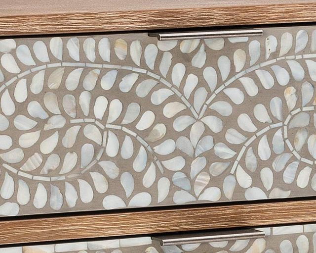 Powell® Corsica Carolyn Brown/Grey Wash MOP Console-1