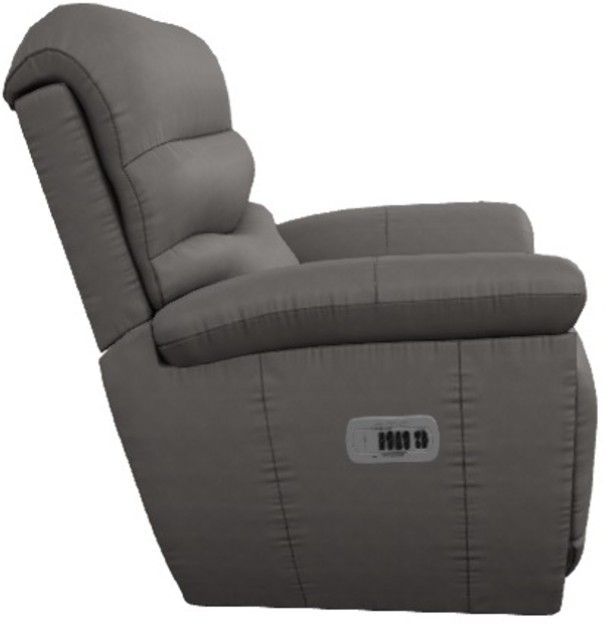 La-Z-Boy® Joshua Gray Leather Power Wall Recliner with Headrest and Lumbar-3