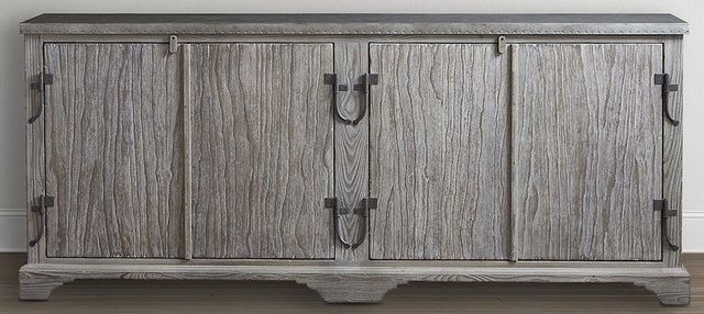 Bassett® Furniture Antiquities Driftwood Oak 75" Boatmaker's Cabinet-0