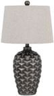 Cal® Lighting & Accessories Dresano Metallic Silver Table Lamp-0