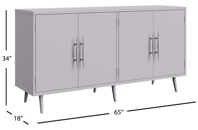 Jofran Inc. Colhane Cedar 4-Door Accent Cabinet-2