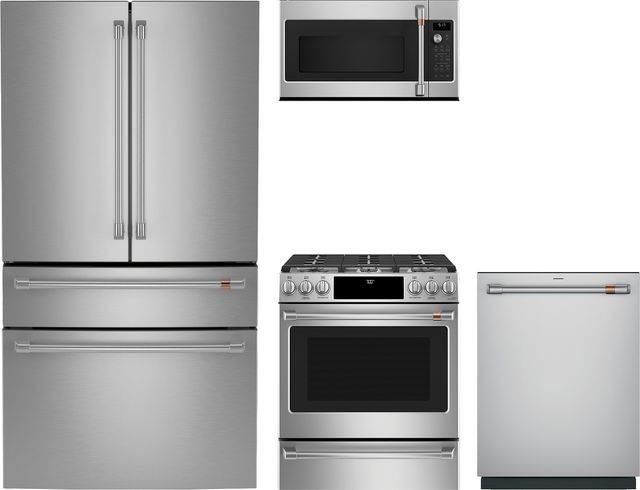Café™ 4 Piece Stainless Steel Gas Kitchen Package-0
