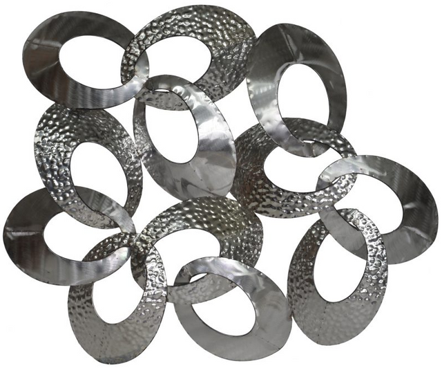Moe's Home Collection Silver Looped Metal Wall Decor