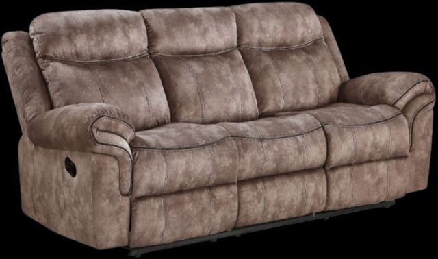ACME Furniture Zubaida Two Tone Chocolate Reclining Sofa with Console and USB
