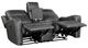 Homelegance® Kellen Smoky Gray Power Double Reclining Loveseat with Console-4