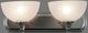 YHD Glacier Point Ivory Cloud/Satin Nickel 2-Light Vanity Lighting-1