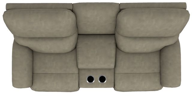 La-Z-Boy® Brooks Charcoal Power Reclining Loveseat with Console and Headrest-4