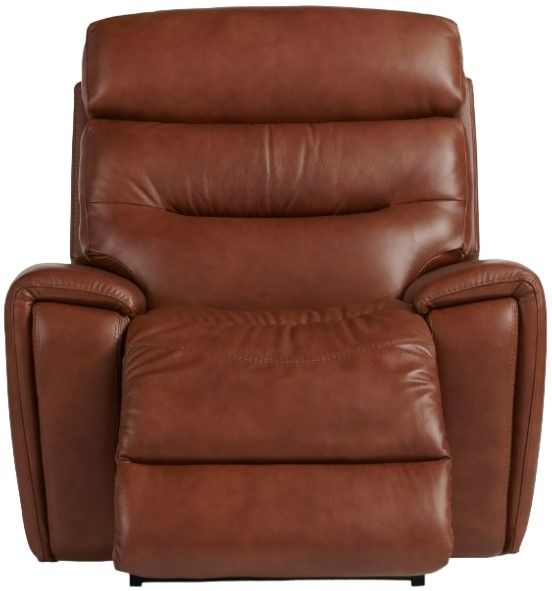 La-Z-Boy® Soren Cognac Leather Manual Rocking Recliner-2