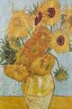 Stylecraft Van Gogh Sunflowers III Green/Light Blue/Orange/Red/Yellow Wall Art-1