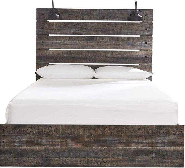 Signature Design by Ashley® Drystan Brown Queen Panel Bed-1