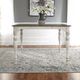 Liberty Furniture Magnolia Manor Weathered Bark Gathering Table with Antique White Base-1