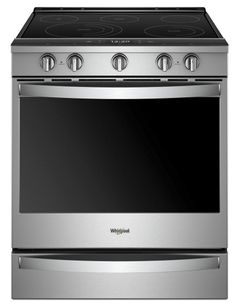 Whirlpool® 30" Fingerprint Resistant Stainless Steel Slide In Electric Range