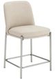 Modus Furniture Crossroads 2.0 Dion Brushed Nickel/Camel Upholstered Counter Stool-0