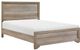 Lit grand à panneaux Lonan, brun clair, Mazin Furniture-1