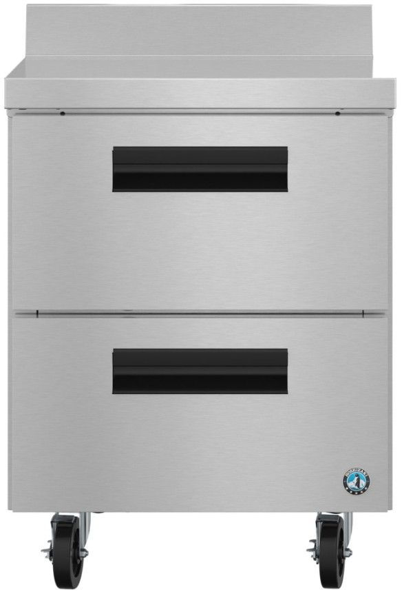 Hoshizaki Steelheart® 27" 6.21 Cu. Ft. Stainless Steel Single Section Worktop Freezer with Stainless Drawers-0