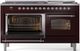 Ilve® Nostalgie II Series 60" Burgundy Pro Style Dual Fuel Range-2