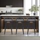 Armen Living Sonia 2-Piece Black Brushed/Gray Counter Stool Set-1
