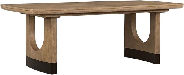 Magnussen Home® Tristan Swiss Coffee Trestle Dining Table-0