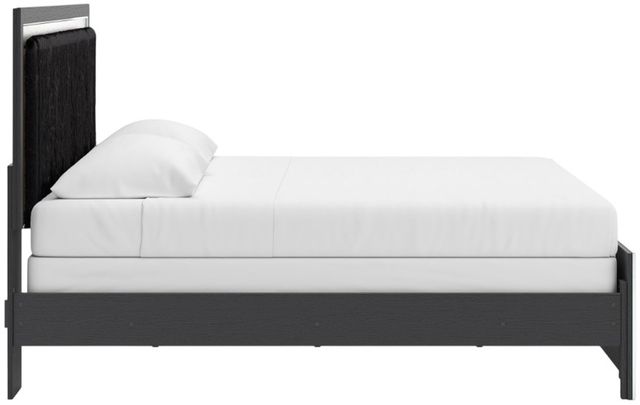 Signature Design by Ashley® Zuraleus Black King Upholstered Panel Bed-3