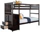 Furniture of America® Ontario Espresso Twin/Twin Bunk Bed-0
