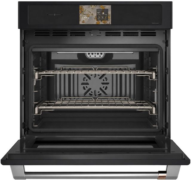 Café™ Professional Series 30” Matte Black Smart Single Electric Wall Oven with Convection-1