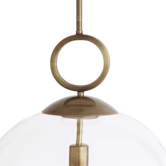 Uttermost® Calix Aged Brass 1-Light Pendant-4