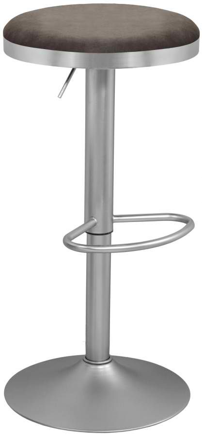 Meridian Furniture Brody Adjustable Stool - Silver Meridian Furniture Brody Adjustable Stool - Silver