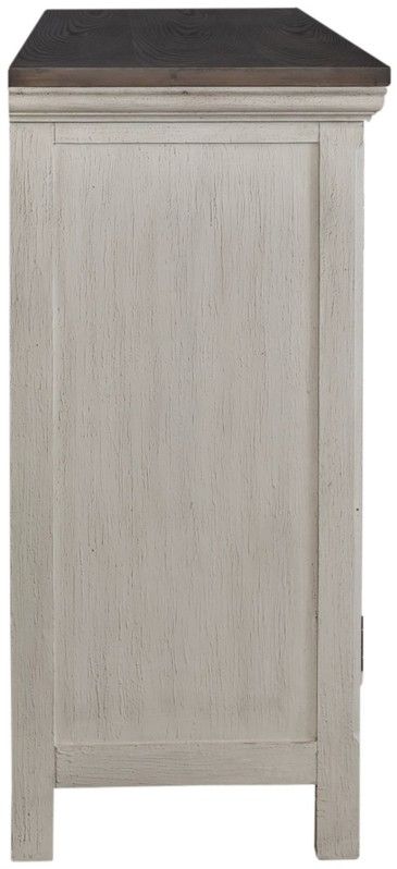 Liberty Furniture Westridge Antique White/Brown 56" Accent Cabinet-3