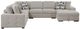 Homelegance® Raife 4-Piece Taupe Right-Arm Facing Sectional and Chaise-2