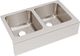 Elkay Lustertone® Classic Lustrous Satin 33" x 20-1/2" x 10" Equal Double Bowl Farmhouse Sink-0